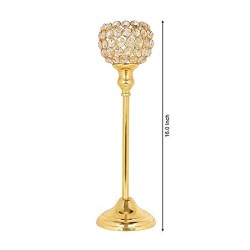 Crystal (Brass) Light & Candle Holder Stand