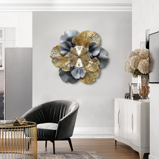 Ginkgo Leaves Home Decorative Wall Clock for Interior Design