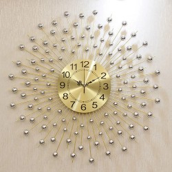 Nordic Pastoral Style Personality Atmosphere Metal Wall Clock