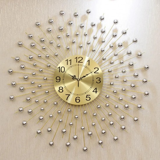 Nordic Pastoral Style Personality Atmosphere Metal Wall Clock