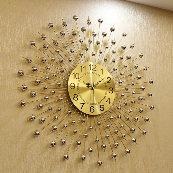 Nordic Pastoral Style Personality Atmosphere Metal Wall Clock