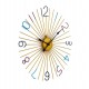 Golden Metal Analog Round Clock