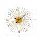 Golden Metal Analog Round Clock