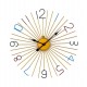 Golden Metal Analog Round Clock