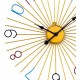 Golden Metal Analog Round Clock