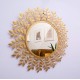 Beautiful Golden Leaf Wall Mirror