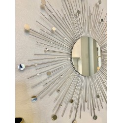 Sunburst Metal Wall Mirror for Decoration