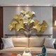 Golden Metal Wall Art Iron Wall Hanging Home Decoration Perfect for Living Room