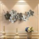 Grey White Flower Leaf Wall Art Perfect for Living Room