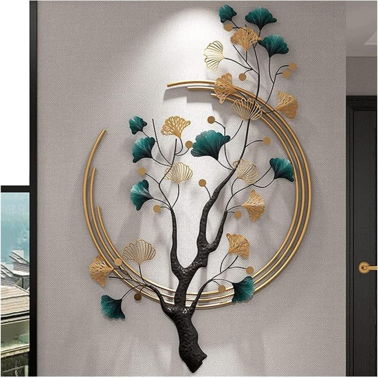 Ring Tree Metal Flower Wall Art Perfect for Living Room