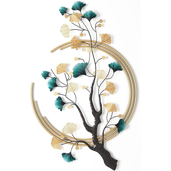 Ring Tree Metal Flower Wall Art Perfect for Living Room