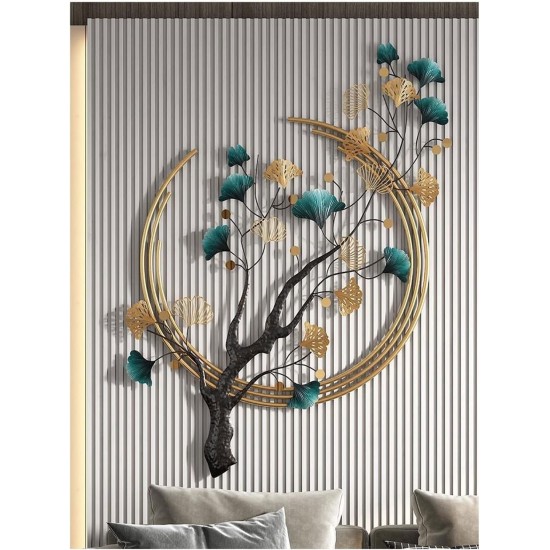 Ring Tree Metal Flower Wall Art Perfect for Living Room