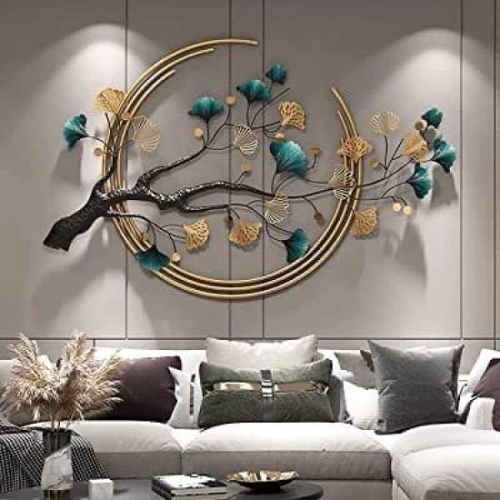 Ring Tree Metal Flower Wall Art Perfect for Living Room