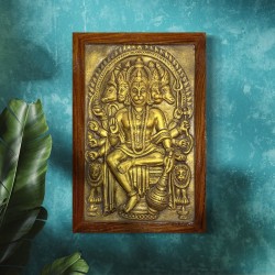 Panchmukhi Hanuman 3D Relief Mural Wall Art  18*12 inches 