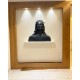 Lord Adiyogi Wall Hanging Sculpture - 3x3ft (Black)