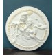 Round Radha Krishna Relief Mural Wall Hanging - 3D 31*31 inches Wall Art