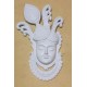 White Color Shreenath ji face wall Mural wall hanging (18*24 inches)