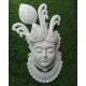 White Color Shreenath ji face wall Mural wall hanging (18*24 inches)