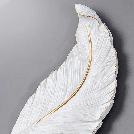 Modern living room background wall decor light creative Metal feather wall lamps living room corridor bedroom bedside lamp