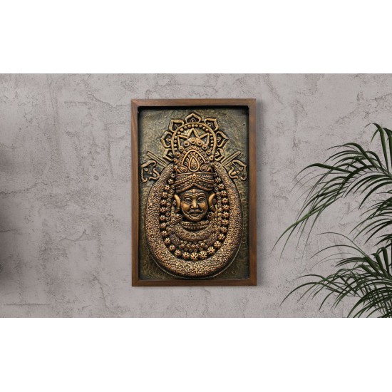 Khatu Shyam 3D Relief Mural Wall Art | Khatoo | Elevate Your Space | Divine(12*18 inches)