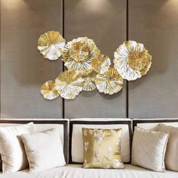 Golden Metal Wall Art Iron Wall Hanging for Decoration