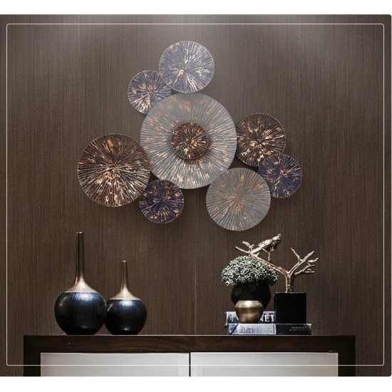 Iron Round Shape Metal Crafts for Living Room