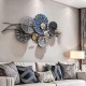 Wall Hanging Sculpture Lotus Designed Metal Wall Art