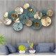 Multicolored Plates Metal Wall Art for Living Room Decor