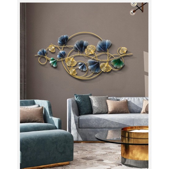 Modern Luxurious Metal Wall Art for Living Room Decor