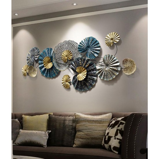 Luxury Wrought Iron Wall Hanging Metal Crafts 3D Wall Art Decoration