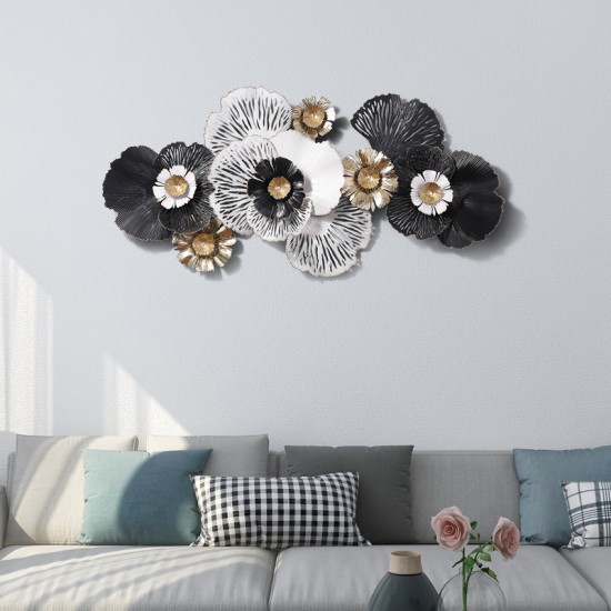 White Flower Metal Flower Wall Art Perfect for Living Room