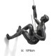 Creative Rock Climbing Men Sculpture Wall Hanging Decorations Metal Statue Figurine Crafts Home Furnishings Decor Accessories