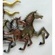 Iron 7 Running Horse With Sun  Wall Art With LED 