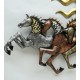 Iron 7 Running Horse With Sun  Wall Art With LED 