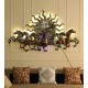 Iron 7 Running Horse With Sun  Wall Art With LED 