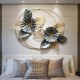 Luxury Modern 3D Creative Metal Leaves Flower Wall Hanging 