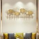Modern Style Creative Gold Leaves Metal Wall Decor
