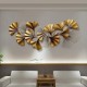 Golden Leaves Metal Wall Decor