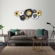 Black Metal Flower Wall Art Perfect for Living Room