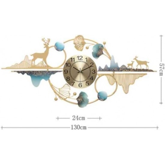 Living Room Wall Clock Creative Personality Clock Atmospheric Modern Light Luxury Wall Clock Fashion Home Restaurant Art Decoration,European Mute Clock