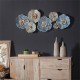 Multi Color Flower Metal Wall Art