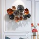 3D Luxury Creative Geometric Round Flowers Metal Wall Decor Art